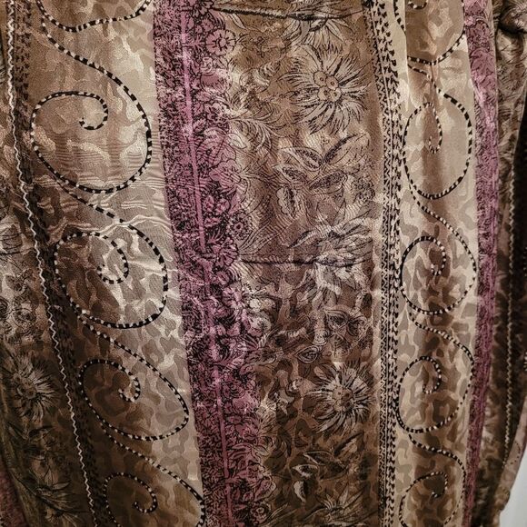 Vintage Nicola leopard print floral blouse - Picture 4 of 6